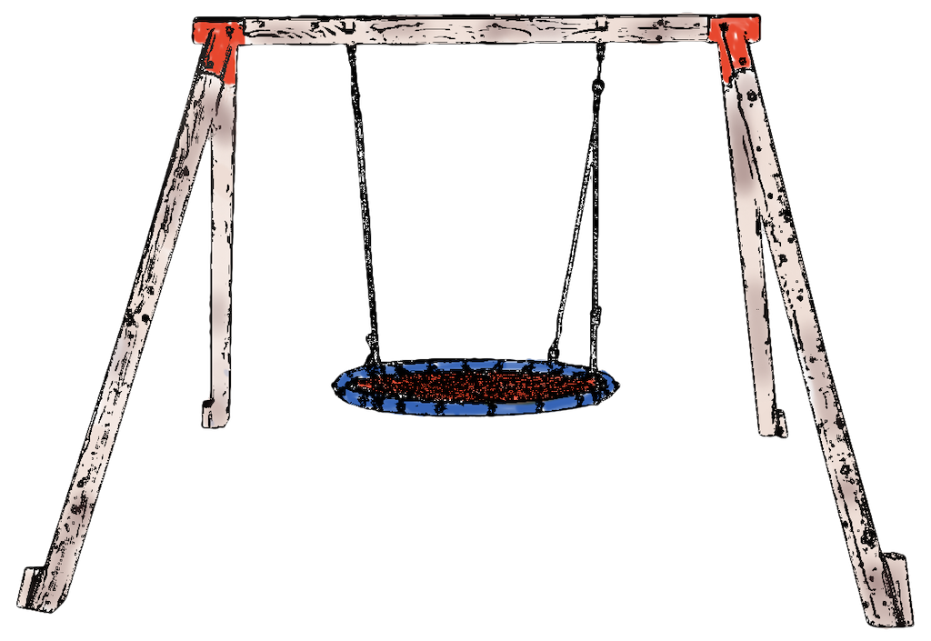 geppetto land nest swing frame