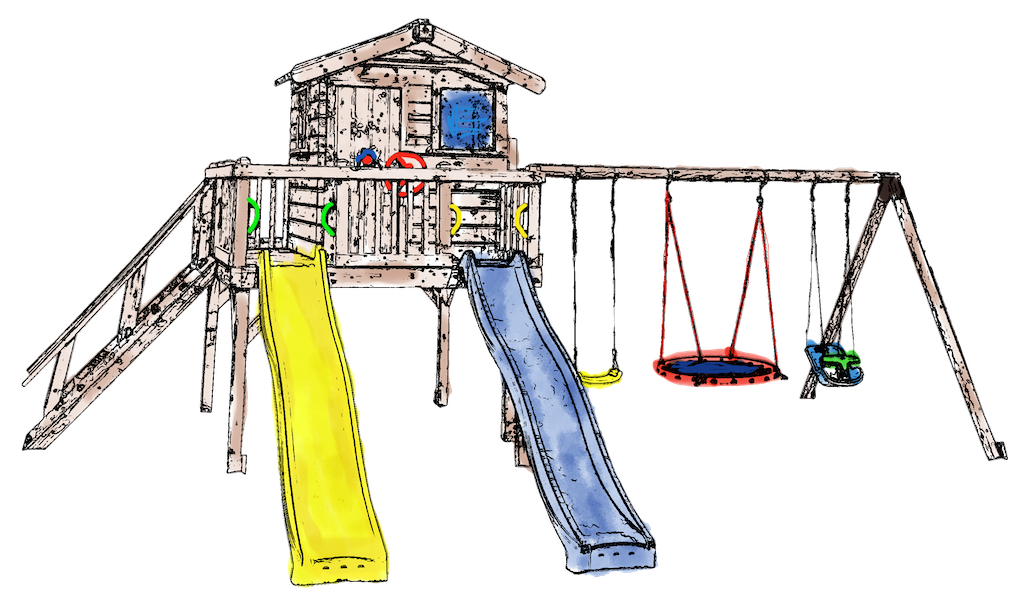 playhouse roxy double slide